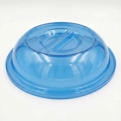 קלוש פוליקרבונט כחול חלק לצלחת 19.5 ס”מ