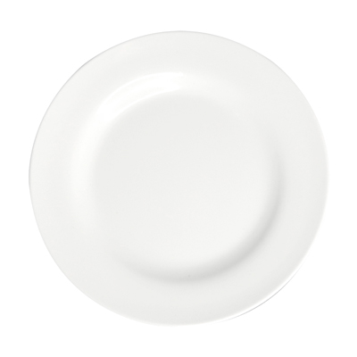 צלחת 23 לאק לבן מלמין