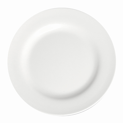 צלחת 25.4 לאק לבן מלמין