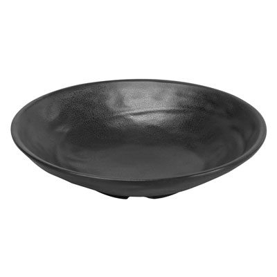 צלחת 22.9 רוק קופ עמוקה מט מלמין שחור