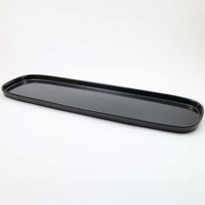 מגש גסטרונום 2/4-20 קפסול מלמין שחור