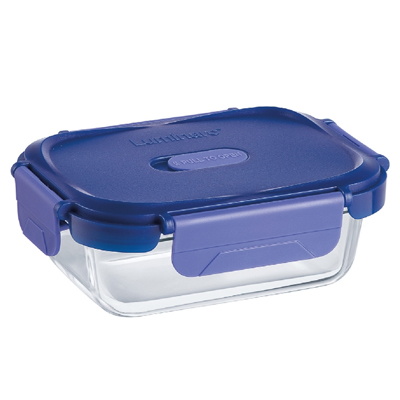 קופסה מלבנית מחוסמת 37 ס”ל בורו פוטניה + מכסה פלסטיק