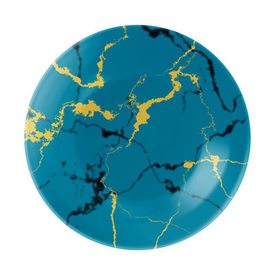 צלחת עמוקה 20 ס”מ דמוי שיש כחול אספיר”